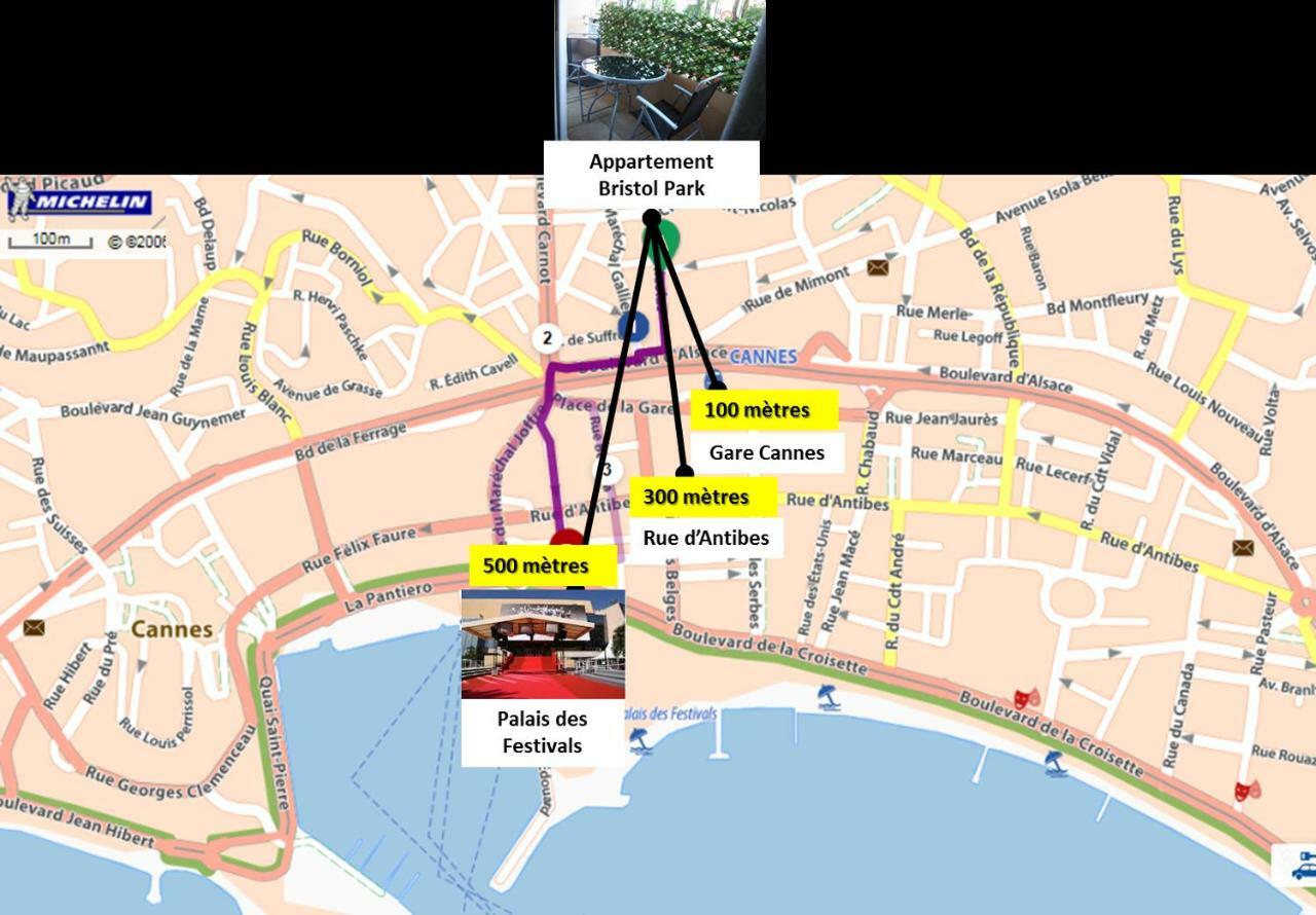 Bristol Park - Parking - 5Mn Walk From Palais Des Festivals Apartman Cannes Kültér fotó
